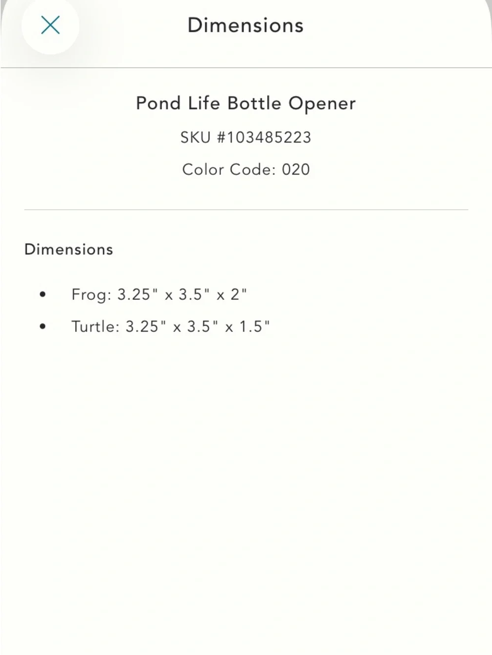 Anthropologie Pond Life Turtle Bottle Opener NWT